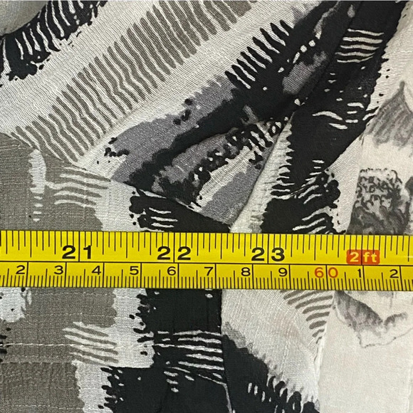 PATRIZIA LUCA Women’s Three Quarter High Low Striped Print Shirt Dress in Size L - Picture 11 of 13